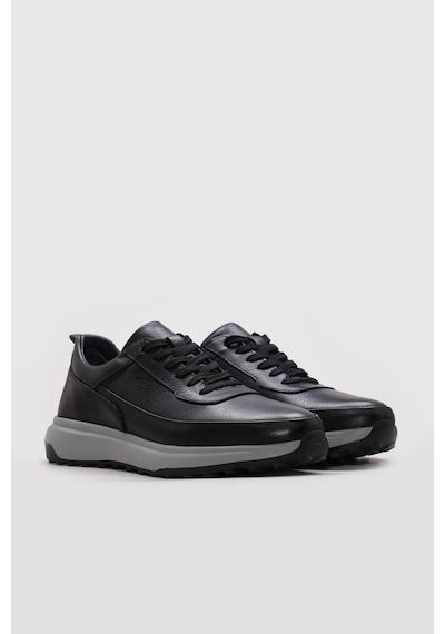 Fast Step Hakiki Deri Erkek Casual Ayakkabı 943ma171-1 Siyah