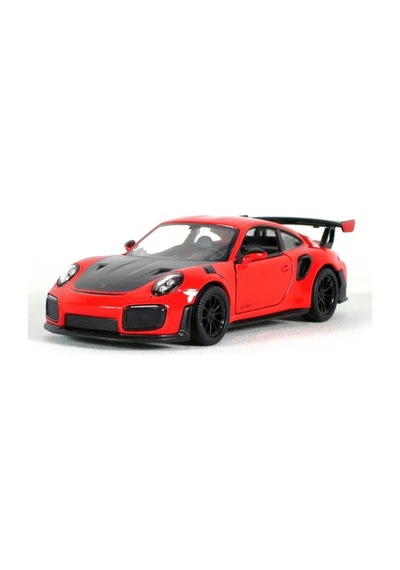 1:36 Ölçek Porsche 911 Gt2 Rs// Çek-bırak 12 Cm Metal Araba Kırmızı