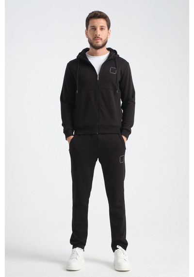 Shooter Sportswear Shooter Erkek Eşofman Takımı Mevsimlik Luxe Kalite Pamuklu Siyah