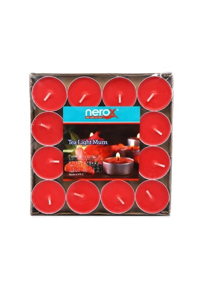 Jenerik Tealight Yuvarlak Mum 32'li Mix Çok Renkli