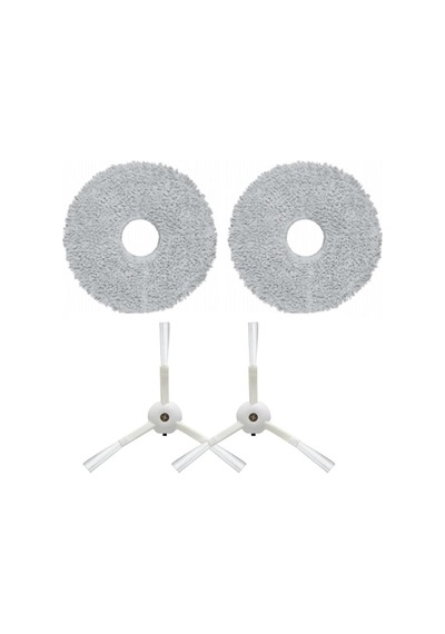 Qrevo Master Uyumlu Mop Ve Beyaz Yan Fırça-4 Parça Sku: Zeusb0f278cdkt