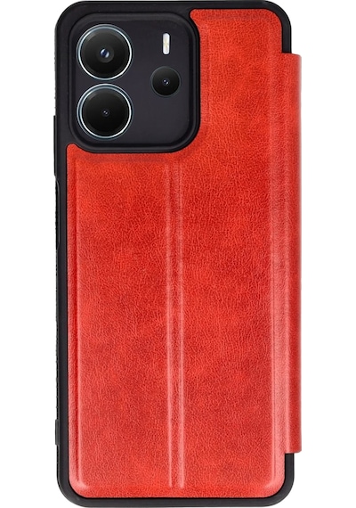 Cosmotex Newface Xiaomi Redmi Note 14 4g Kılıf Flip Cover - Kırmızı