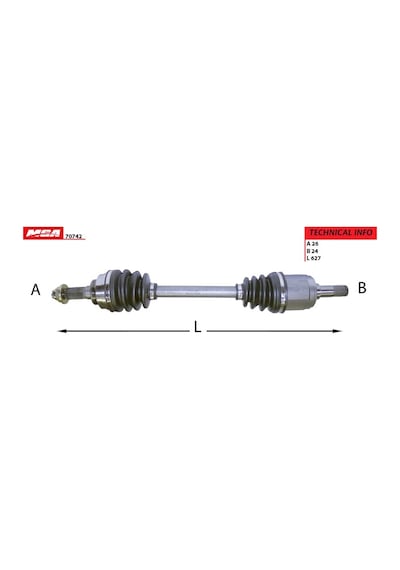 MGA 70742 AKS SOL MAZDA 323 LANTIS 95-98 1.8 OTOMATIK