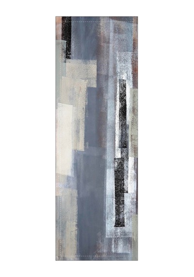 Gri Modern Desenli Premium Masa Örtüsü Runner Rnr312