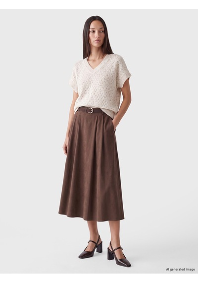 Lcw Everyday Ekru Oversize Kadın Triko Süveter