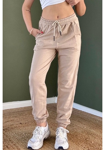 Bbbutikbasic Jogger Eşofman Altı G5699 Bej