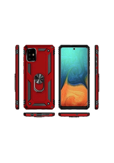 Samsung Uyumlu Galaxy A71 Kılıf Zore Vega Kapak-Siyah