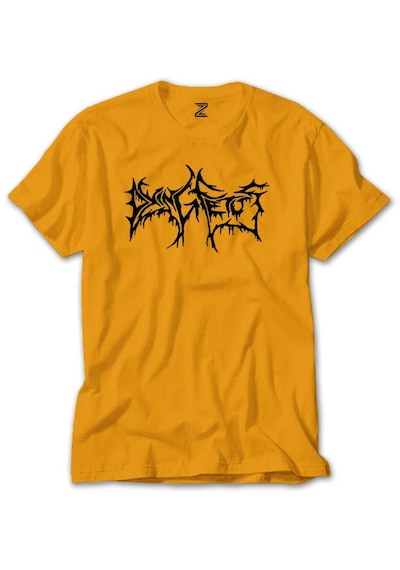 Dying Fetus Text Sarı Tişört Sarı