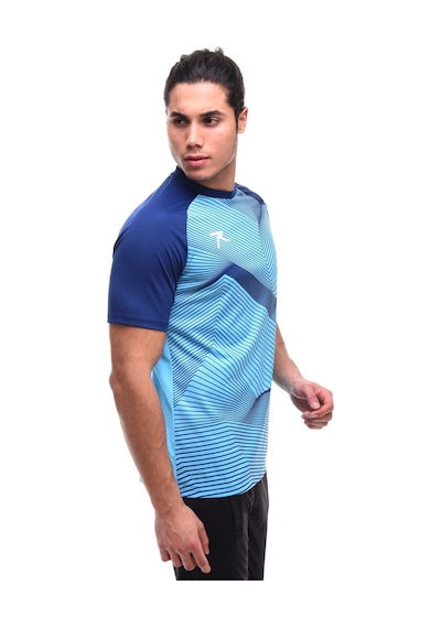 Raru Erkek Baskılı T-Shirt Justa Turkuaz