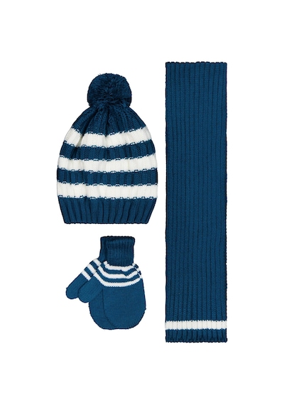 Civil Baby 6-18 Ay Atkı Bere Eldiven Set - Yeşil Petrol