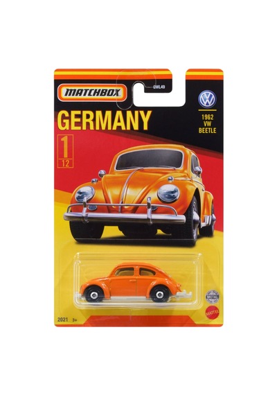 Matchbox 1962 Vw Beetle - Turuncu - Germany - 2021 - Gwl52 - 1/64