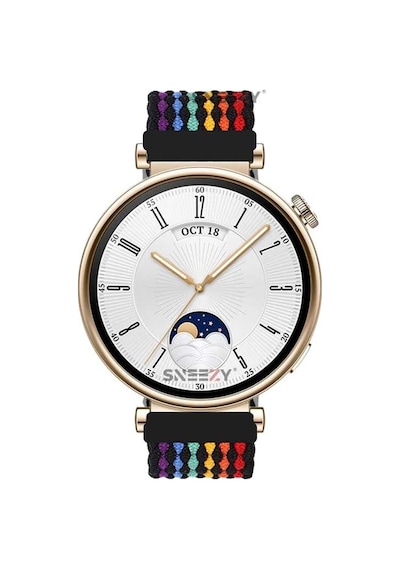 Sneezy Huawei Watch Gt 4 41mm İle Uyumlu 18mm Metal Klips Solo Fi