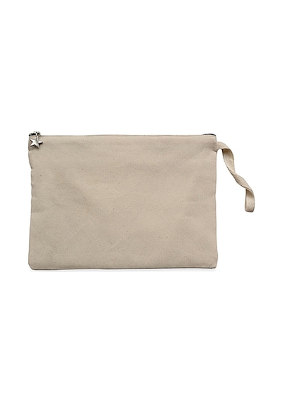 Lion Brothers Lion Face Krem Clutch Astarlı Cüzdan / El Çantası Krem