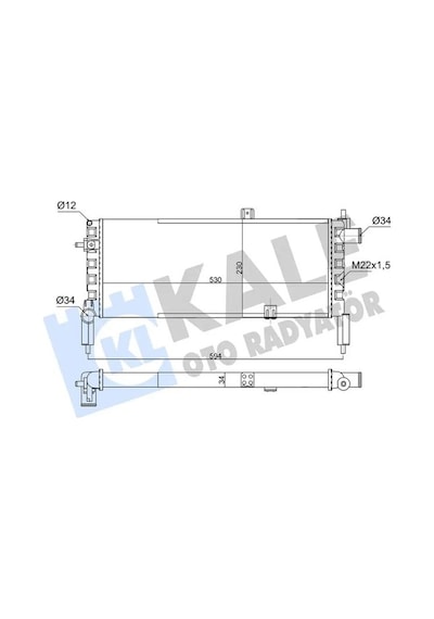 Kale 363825 Motor Radyatoru 1300016 1302016 90009097