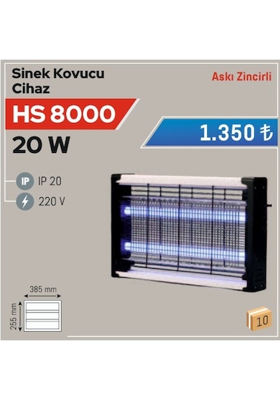 20w Sinek Kovucu Cihaz Hs 8000