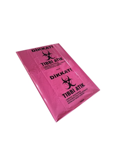 Tıbbi Atık Torbası Poşeti 55X60 Koli 10 Rulo 250 Adet