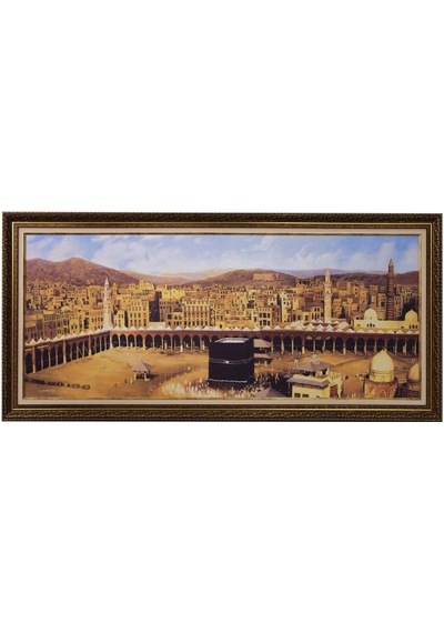 Yağlı Boya Tablo Dijital Baskı 154x73 Cm Kabe Avlusu