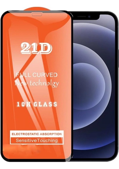 Pp Apple Uyumlu iPhone 12 Mini 5.4 Ekran Koruyucu 21d Tam Kaplayan Kavisli