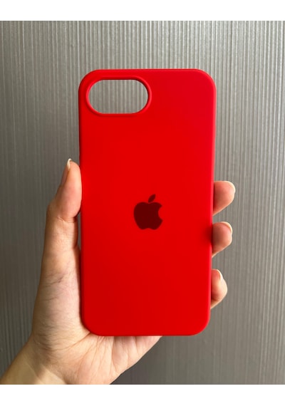 Apple Uyumlu iPhone 16e Logolu İçi Kadife Silikon Lansman Kılıf