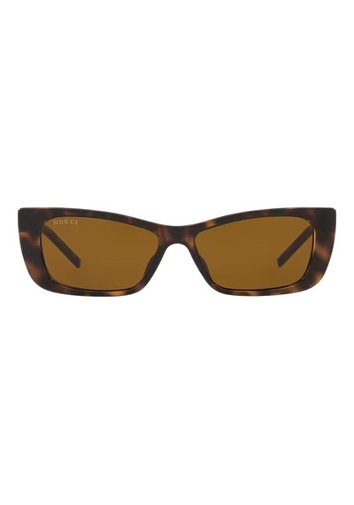 Gucci Gg 1681s 004 53 Kadın Cat Eye Kırçıllı Kahverengi Kemik Güneş Gözlüğü Kahverengi