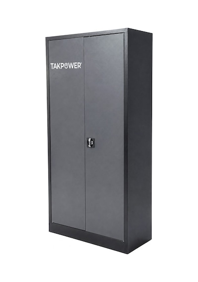 Takpower 2 Kapaklı Metal Dolap - 198 Lik Dosya Dolabı Antrasit Gri