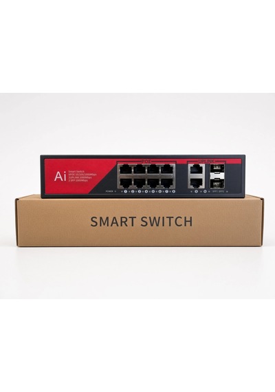 Ezcool Ez-08psx-sfp 8 Port 8ge+2ge+2sfp 120w Gigabit Poe Switch