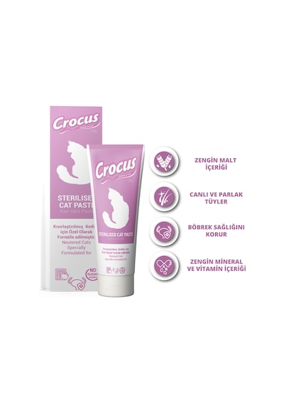 Crocus - 143 - Kedı Sterılısed Malt Macunu 100 Gram X - Aconcept - 2 Adet