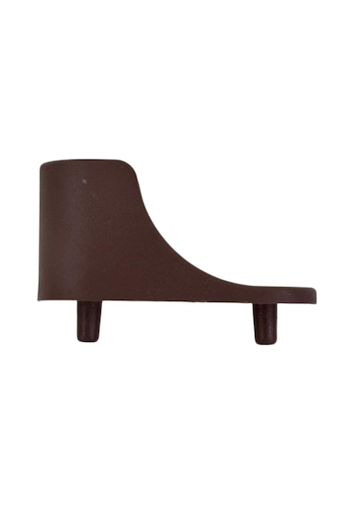 Cateksss 15x30 Oval Askı Flanşı, Boru Askı Flanşı, Çift Pimli, Plastik - Ceviz - 28 Li Paket