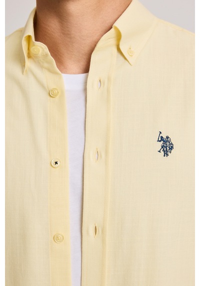 U.s. Polo Assn. Erkek Açık Sarı Gömlek Basic 50324660-vr004 Acık Sarı