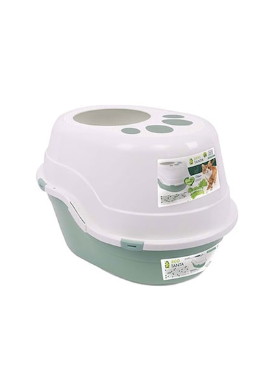 M-pets Eco Tima Kapalı Kedi Tuvaleti Deniz Yeşili 63x49x42 Cm 244-53022.01