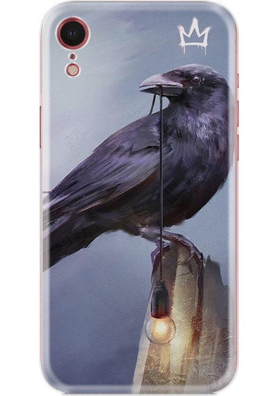 Apple Uyumlu iPhone XR Kılıf Silikon Desen King Crow 1670