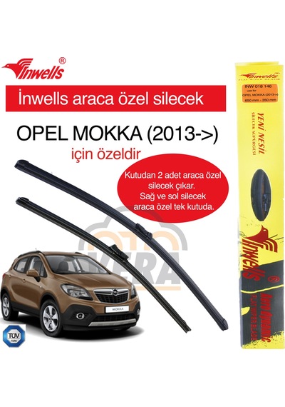 Opel Mokka 2013- İnwells Araca Özel Silecek Takımı Inw018146