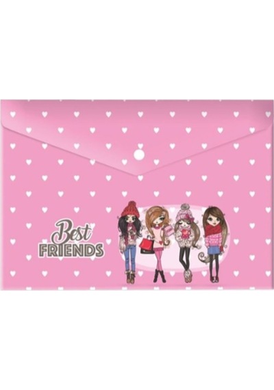 Keskin Color Best Friends Çıtçıtlı Dosya A4 - 2 Adet Lisanslı Orjinal 2 Adet