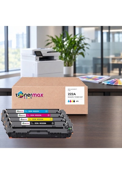 Hp Laserjet Pro 3203dn 222a Cmyk Uyumlu Toner Seti Çipli 4 Renk