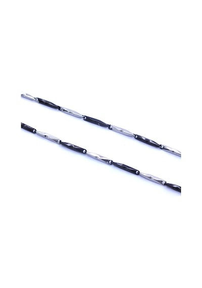 FerizZ 316L Çelik Çift Renkli 55 CM Erkek Zincir ZN-228 Gri