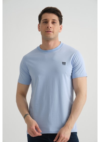 Shooter Sportwear Shooter Erkek Pamuklu Esnek T-shirt Standart Kalıp Minimal Logolu Bebe Mavisi Shooter Sportwear Shooter Erkek Pamuklu Esnek T-shirt Standart Kalıp Minimal Logolu Bebe Mavisi