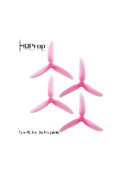 Hqprop 5x4.3x3v1s" 3 Bıçaklı 2cw+2ccw Drone Pervanesi