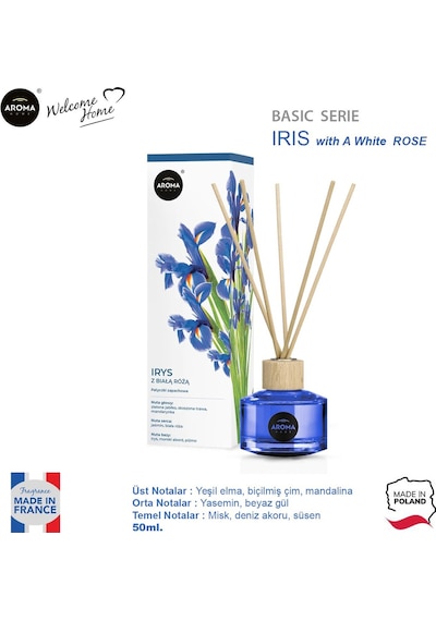 Aroma Home Basic Line Likit Koku Iris With A White Rose 50 ML