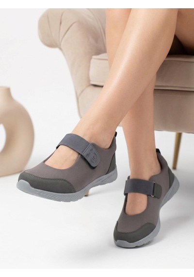 Nesilshoes Nesil Shoes Bsea 632 Füme Memory Foam Lastikli Kadın Ayakkabısı Nesilshoes Nesil Shoes Bsea 632 Füme Memory Foam Lastikli Kadın Ayakkabısı