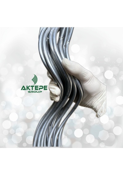 10 Adet 150 Cm Metal Spiral Bitki Destek Çubuğu Fidan Bağlama Teli Ve Çiçek Teli - Galvaniz Kaplamalı Metalik Gri