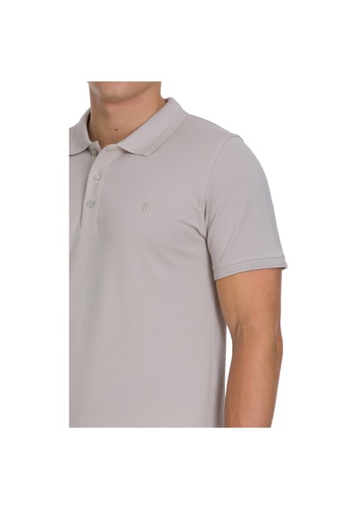Hatemoğlu Ekru Regular Fit 100% Pamuk Polo Yaka Tişört
