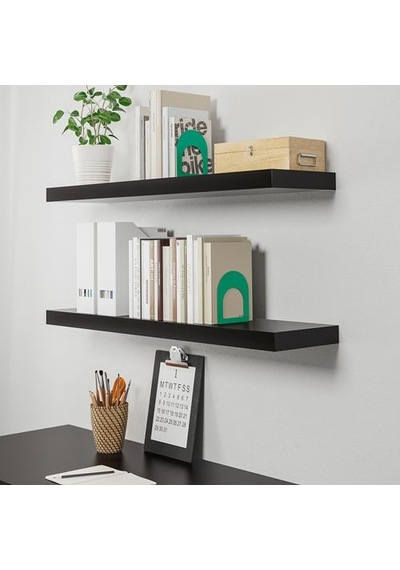 Ikea Lack Ayaksız Duvar Rafı, Venge, 110x26 Cm