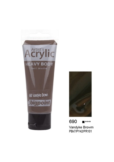 Akrilik Boya 75 Ml Vandyke Brown 690 A