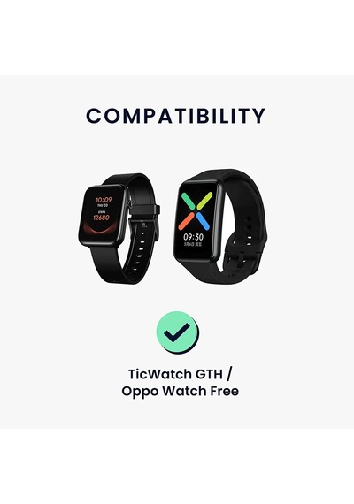 Caseonn Oppo Watch Free Manyetik Usb Hızlı Şarj Kablosu Siyah