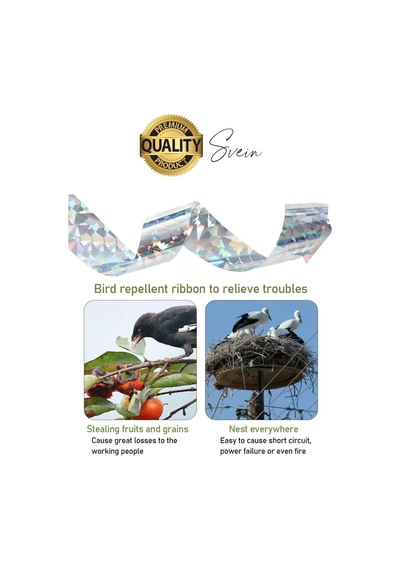 Premium Kuş Kondurmaz Rahatsız Eden Şerit Bant 45 Mm X 50 Mt Yansıtıcı Kuşsavar Çatı Hologram Bandı