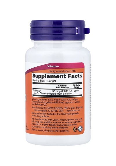 Vitamin D-3 2,000 Iu 120 Softgels