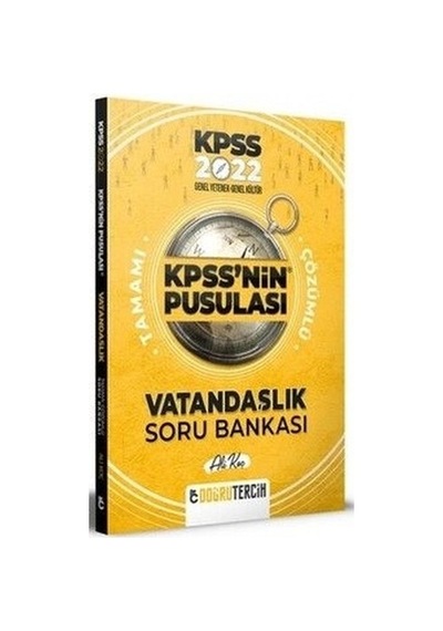2022 KPSS'nin Pusulası Vatandaşlık Soru Bankası - Ali Koç - Doğru Tercih Yayınları