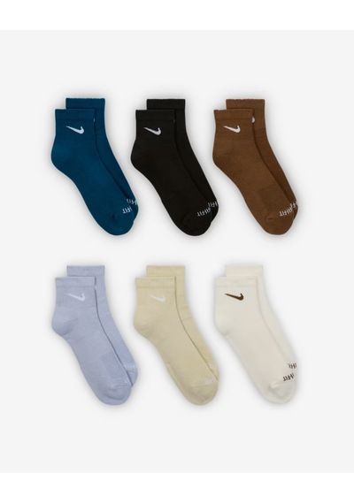 Nike Sx6899-970 Everyday Plus Destekli Bilek Antrenman Çorapları 6 Çift Cok Renklı