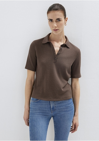 Mavi - Örme Kahverengi Polo Tişört 1614311-87537 Mavi - Örme Kahverengi Polo Tişört 1614311-87537