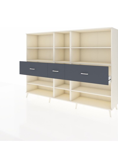 Hyperion Dolap 9 Raflı 3 Çekmeceli 220x44x163 Aytaşı-aytaşı/antr Aytaşı-aytaşı/antrasit Hyperion Dolap 9 Raflı 3 Çekmeceli 220x44x163 Aytaşı-aytaşı/antr Aytaşı-aytaşı/antrasit